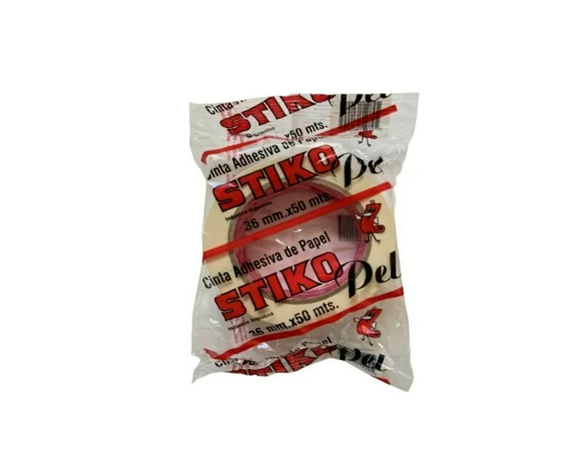 CINTA ADHESIVA STIKO PEL 36x50 MTS PAPEL