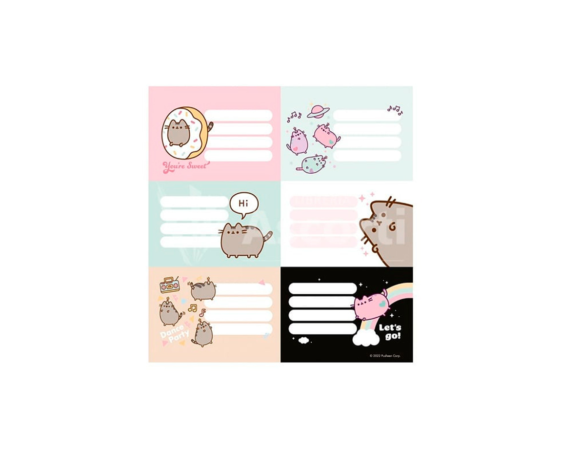 ETIQUETAS MOOVING 1301207 BL x 12 ETIQ PUSHEEN