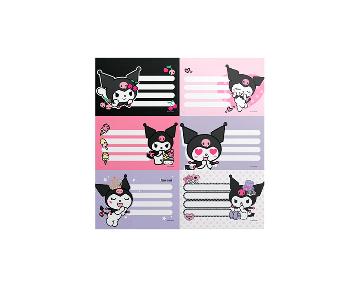 ETIQUETAS MOOVING 1301255 BL x 12 ETIQ KUROMI