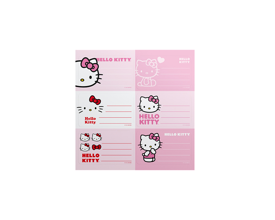 ETIQUETAS MOOVING 1301165 BL x 12 ETIQ HELLO KITTY