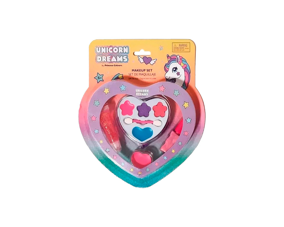 SET UNICORN DREAMS UD1827 MAQUILLAJE CORAZON