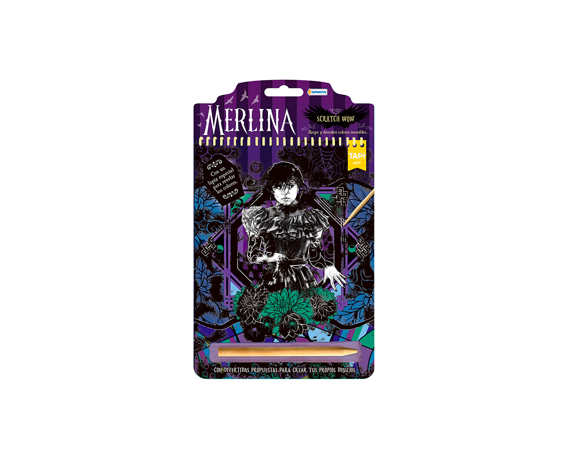 LIBRO ACTIVIDADES MERLINA SCRATCH WOW MER01272