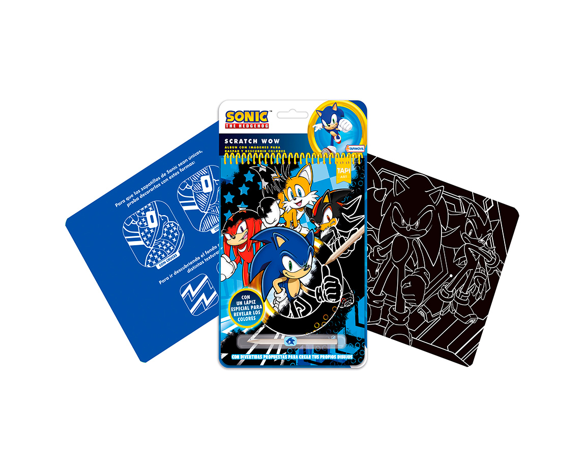 LIBRO ACTIVIDADES SONIC SCRATCH WOW SNC01234