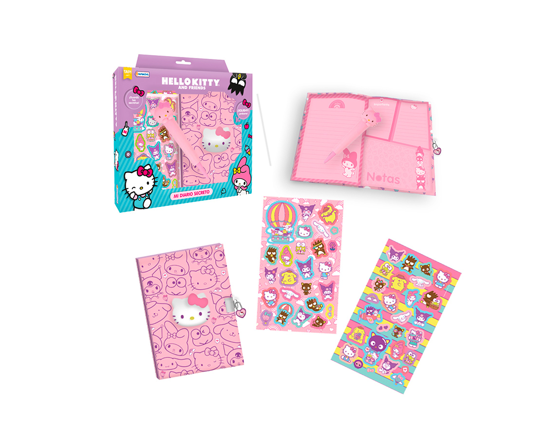 DIARIO SECRETO KTY09836 HELLO KITTY SQUISHY