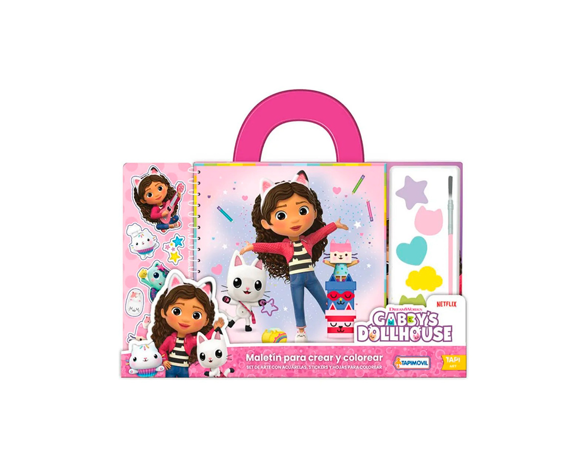 MALETIN ARTE PARA COLOREAR GABBYS DOLLHOUSE UGD00990