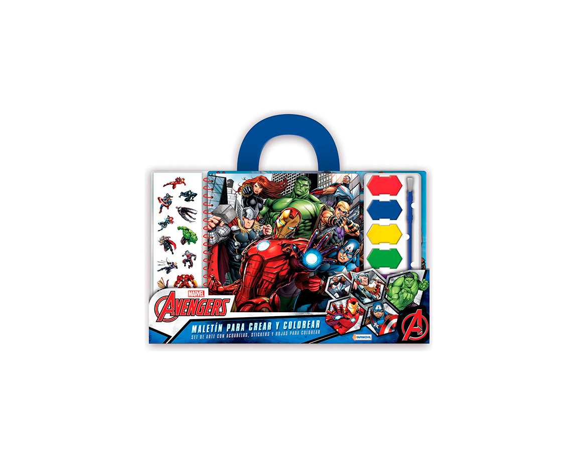 MALETIN ARTE PARA COLOREAR AVENGERS VAV03428