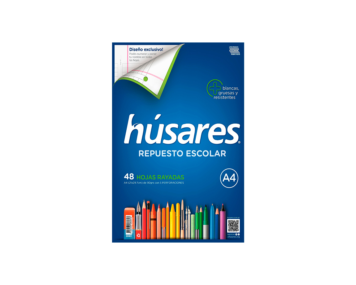 REPUESTOS HUSARES A4 x 48 HJS. #