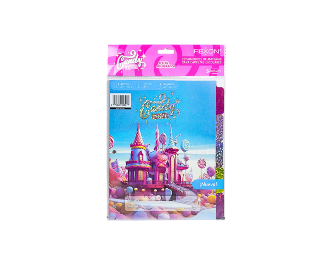 SEPARADOR REXON Nro 3 CANDY TOWN SOLAPA