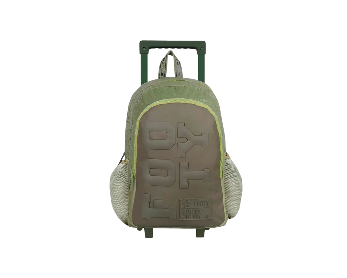 MOCHILAS FOOTY F5011 CARRO 18P BIG KIDS VERDE RUBBER