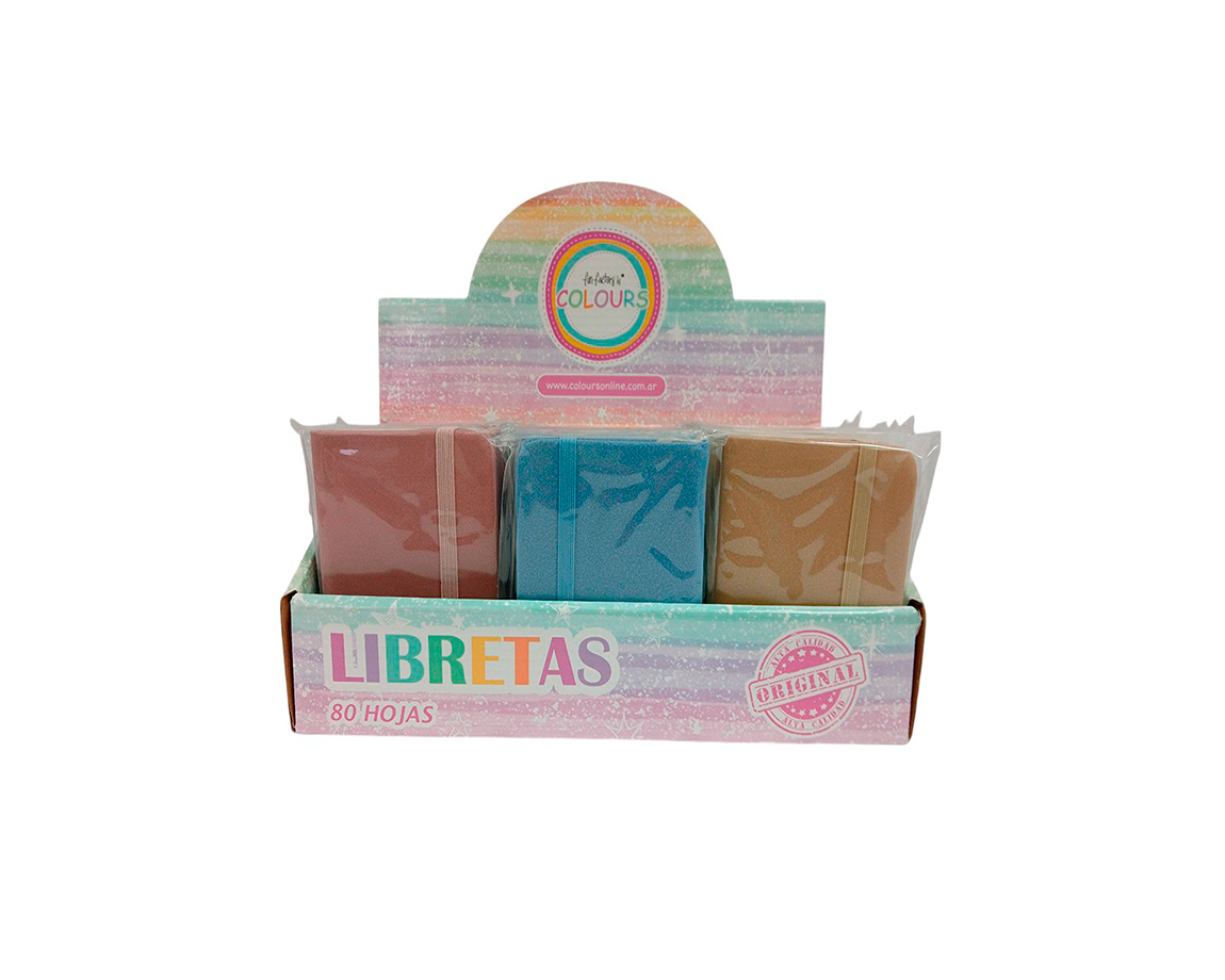 LIBRETA COLOURS 24990 PASTEL Y BRILLOS A7