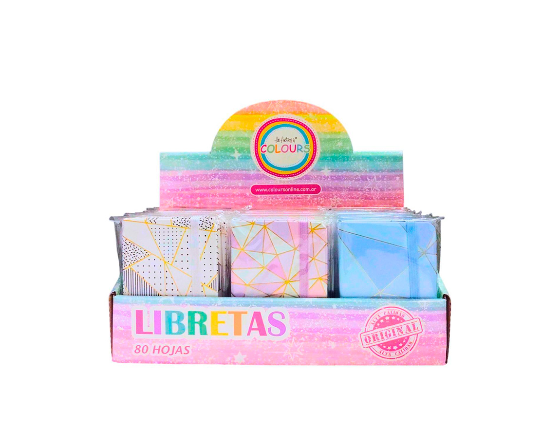 LIBRETA COLOURS 925006 FORMAS A7