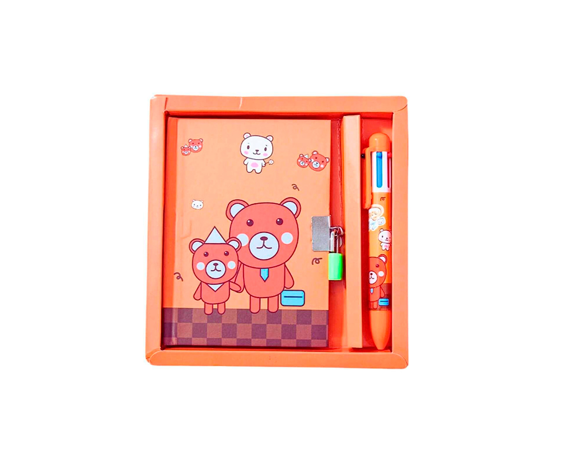 DIARIO COLOURS 26759/881 OSITO/UNIC./DINO C/ BOLIG.