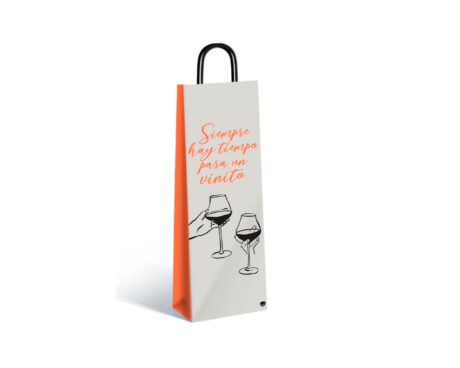 BOLSA REGALO ROMI BOTELLA 14x40 VINITO