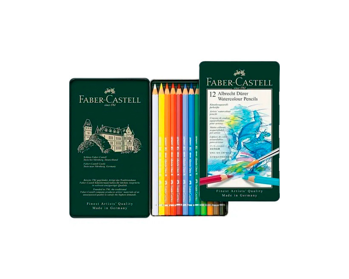 LAPIZ FABER ART ALBRECH DURER 117512 ACUAREL. x 12 COL. LATA