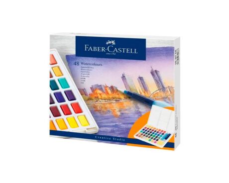 ACUARELA FABER ART CREATIVE ESTUCHE x 48 COLORES 169748