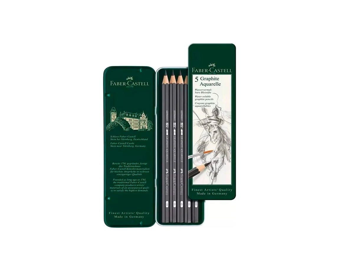 LAPIZ FABER ART GRAFITO 117805 ACUAREL. x 5 unid.