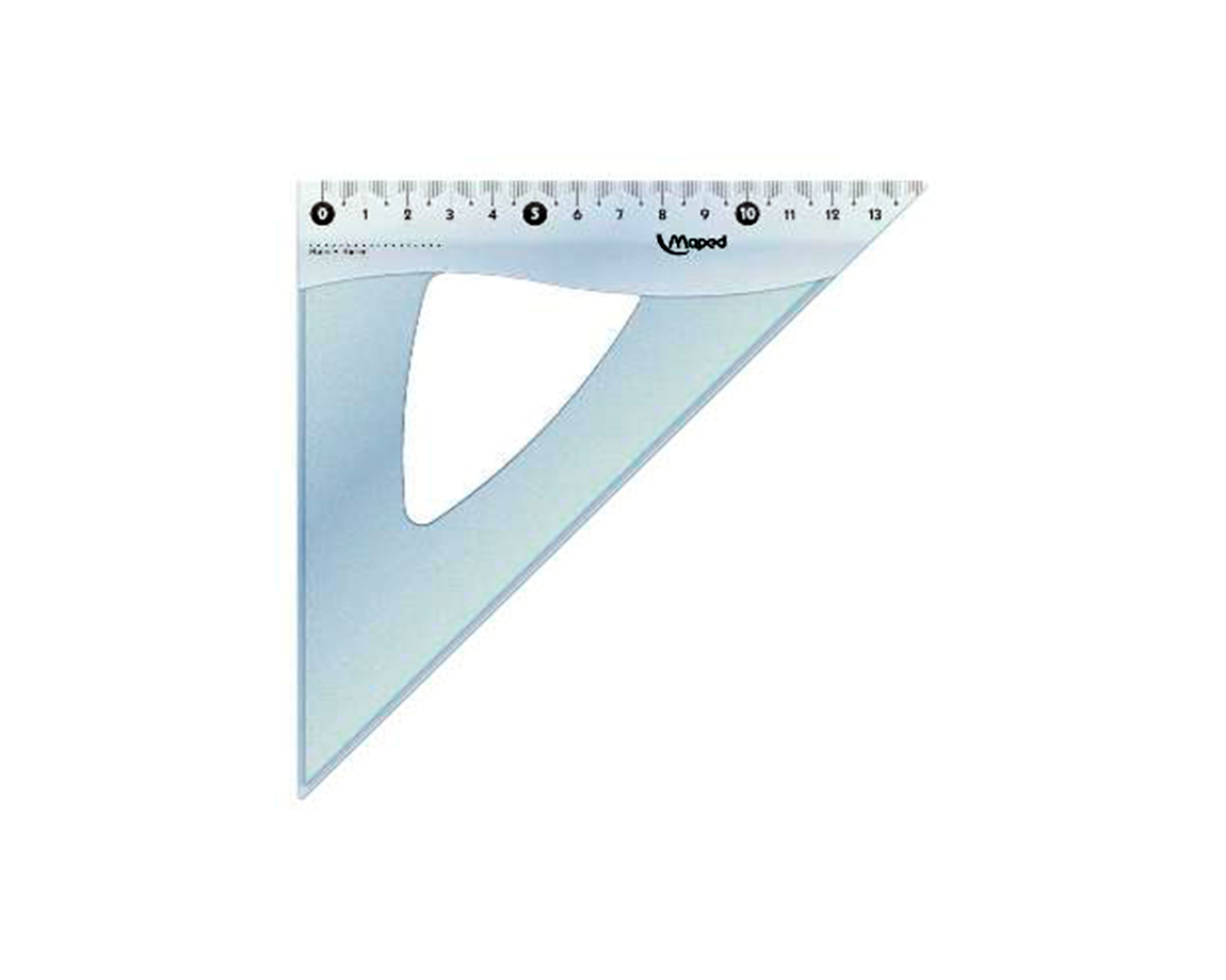 ESCUADRA MAPED CRISTAL 20x45 (146123)