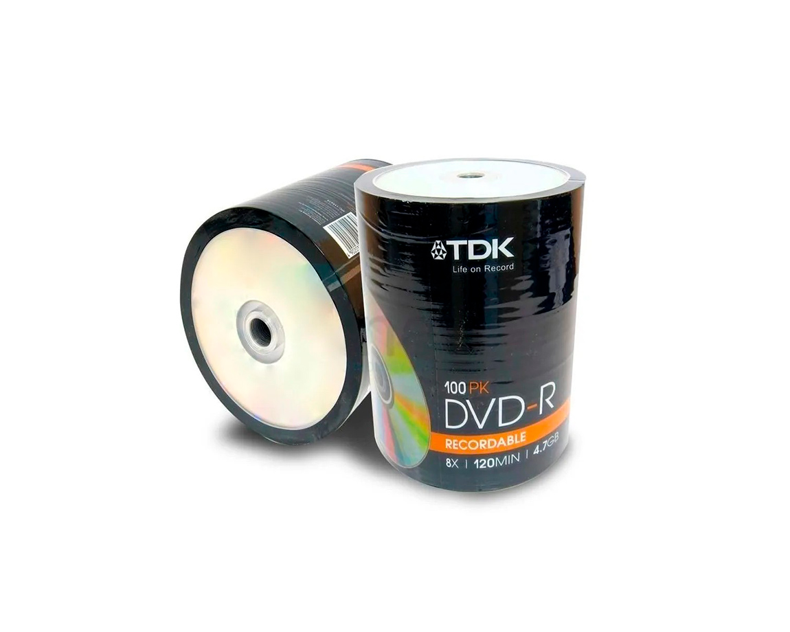DVD TDK x 100 UNID.