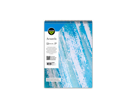 BLOCK PIZZINI ACUARELA EMBLOC. 24x32 300 gs x 12 HOJAS -PBACUAx12G-