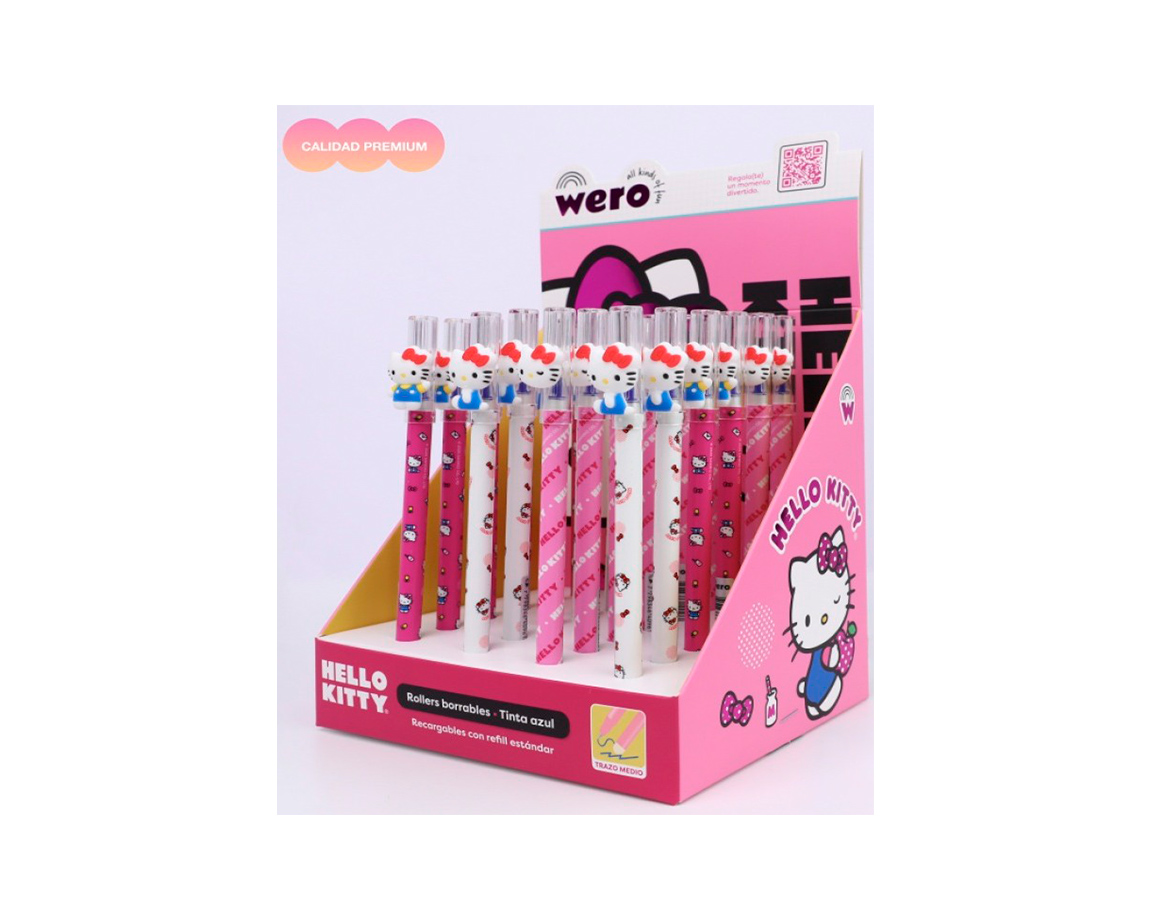 BOLIGRAFO WERO WE4134 BORRABLE HELLO KITTY