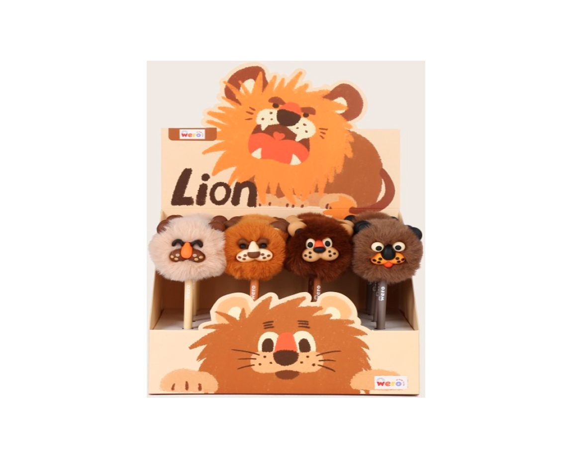 BOLIGRAFO WERO WE4152 LIONS POMPON