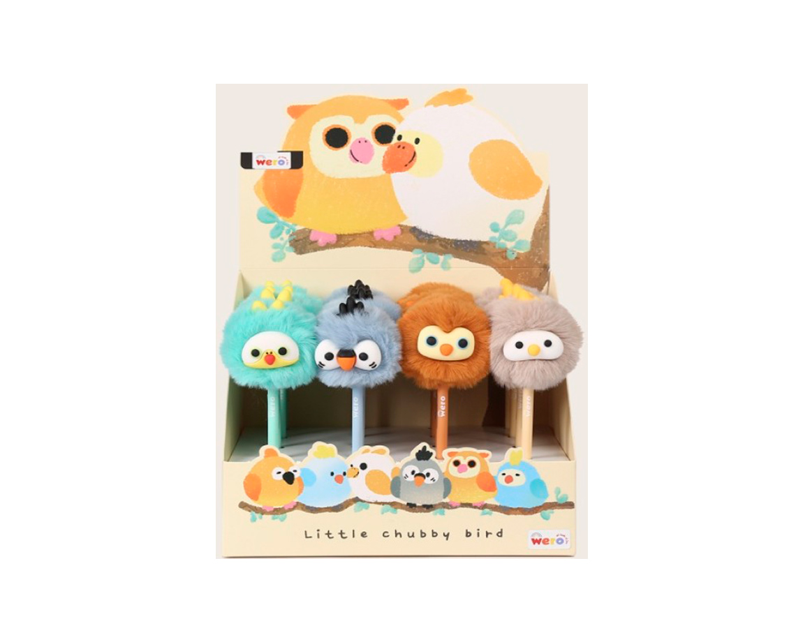 BOLIGRAFO WERO WE4149 PICHONES POMPON
