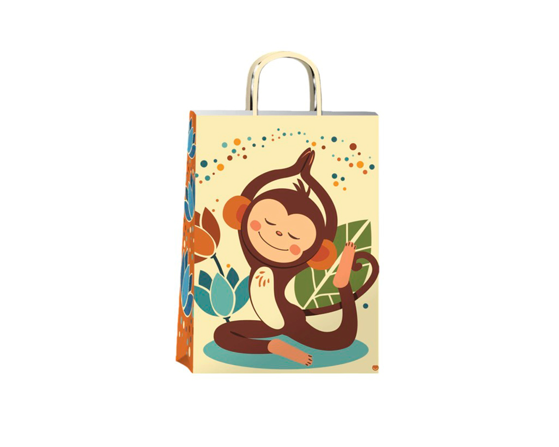 BOLSA REGALO ROMI MYSTIC MONKEY 22x30 x UNID.