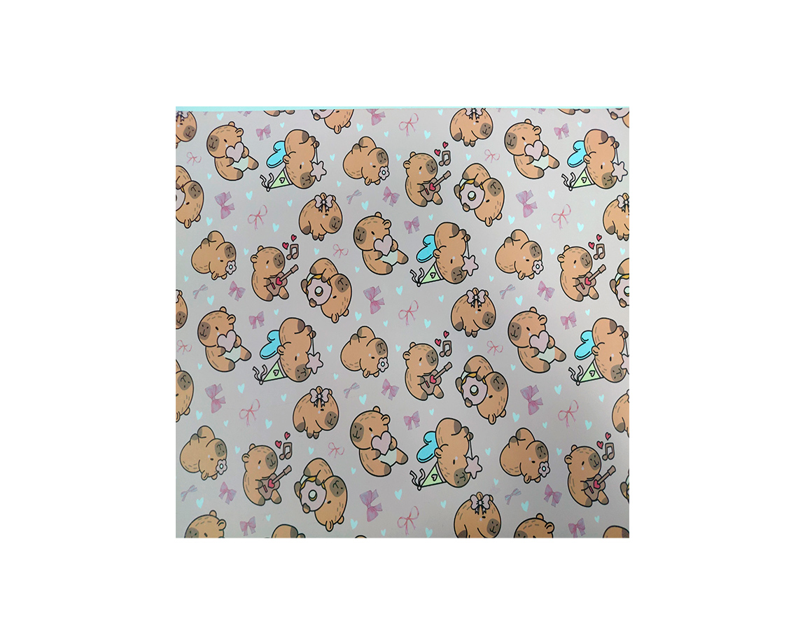 PAPEL REGALO MAG 5138 CAPIBARA LOVE