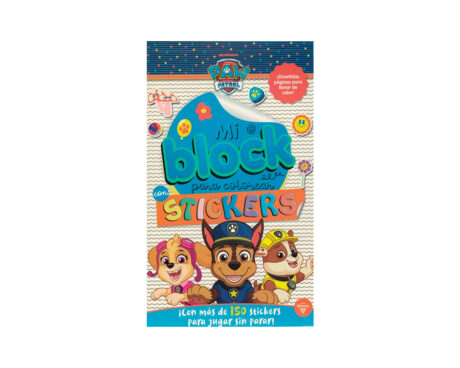 LIBROS VERTICE 6192 PAW PATROL MI BLOCK PARA COLOREAR