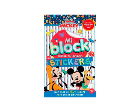 LIBROS VERTICE 6195 MICKEY MI BLOCK PARA COLOREAR