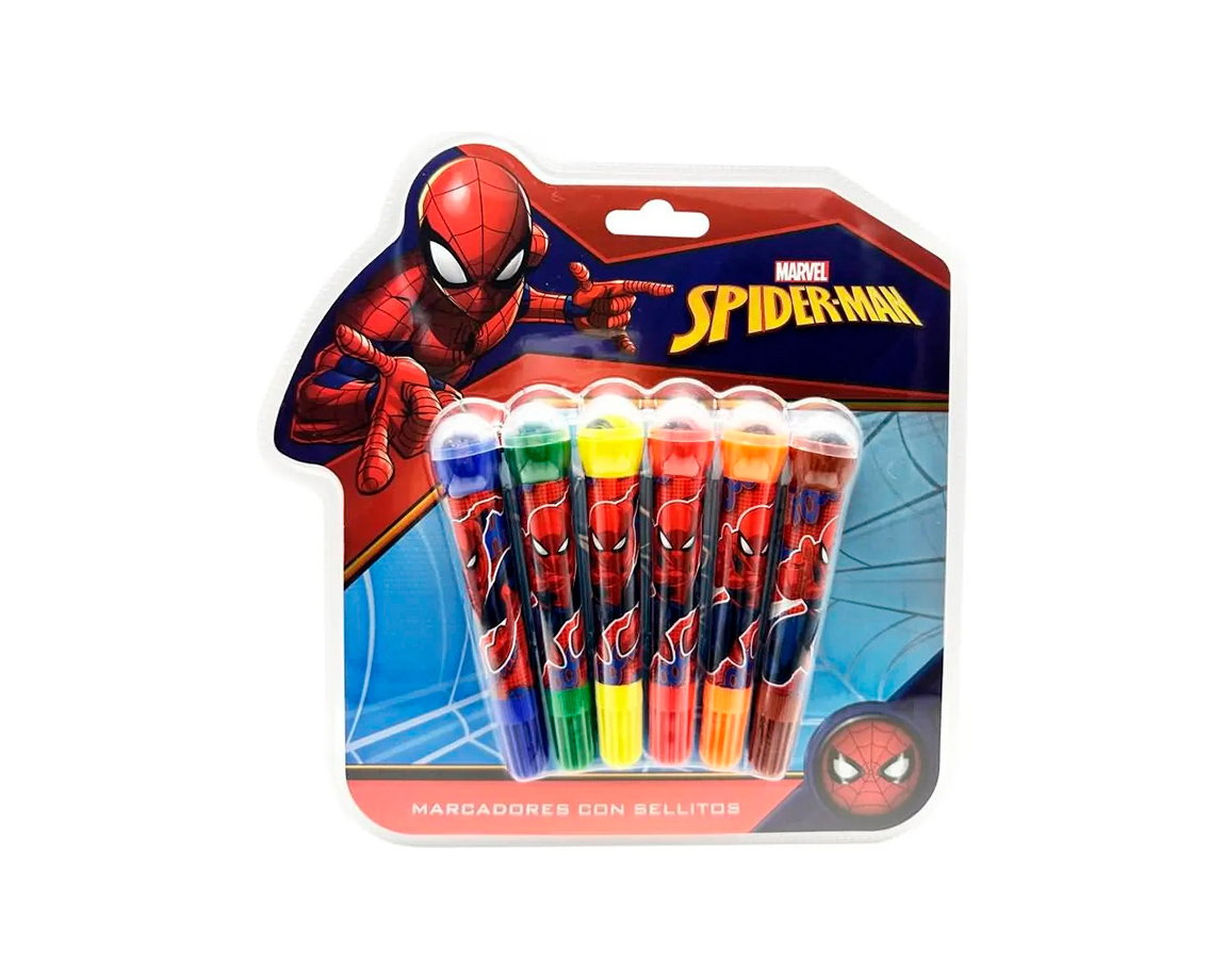 MARCADOR CRESKO SPIDERMAN HA511 C/SELLO x 6 UNID.