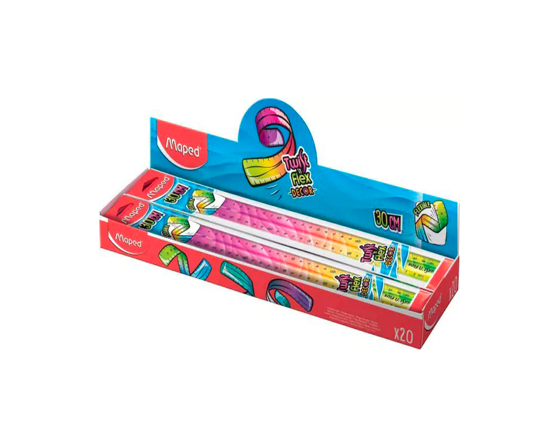 REGLA MAPED TWIST N FLEXIBLE 30 CM PULSE FLOW PACK