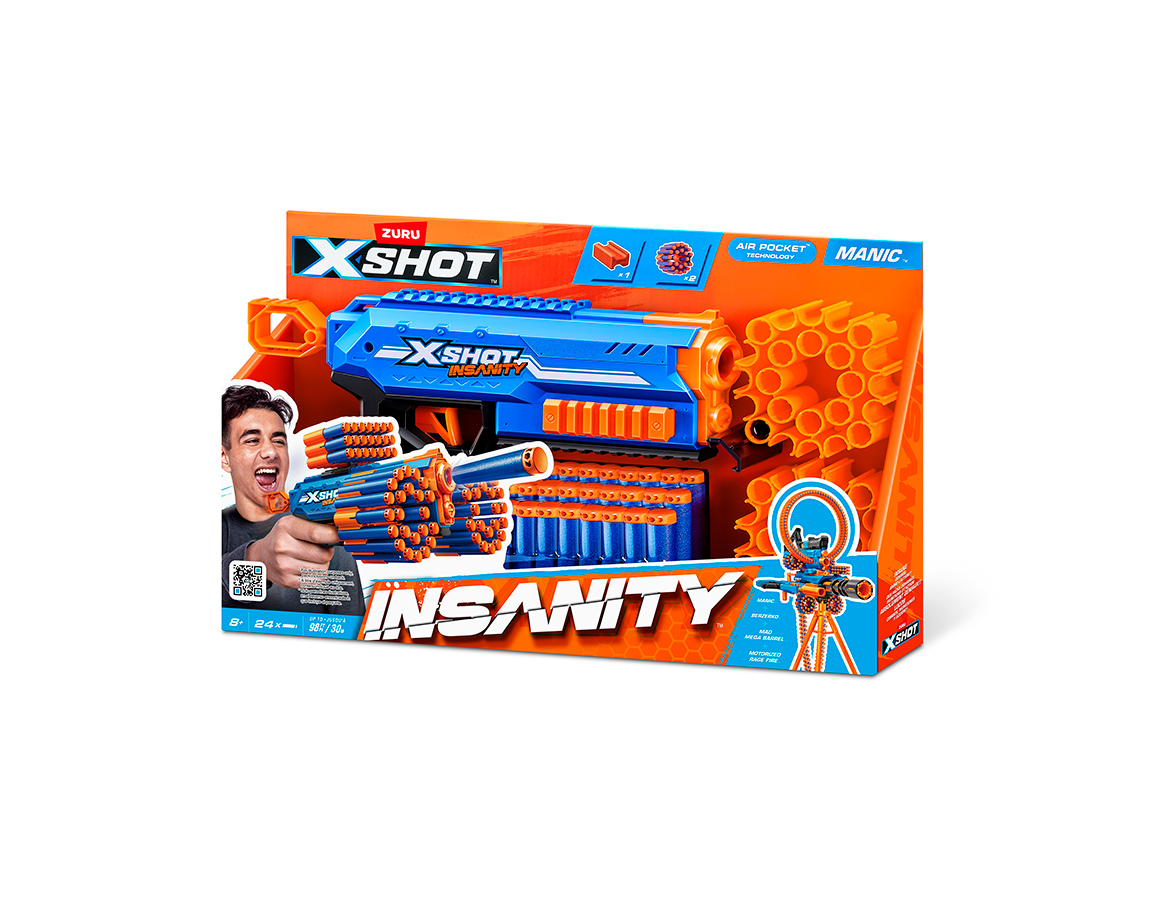 JUGUETE ZURU X-SHOT 36603 INSANITY MANIC (7474)