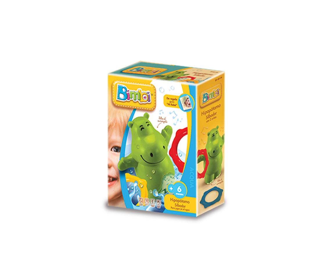 JUGUETE RASTI 01-0114 BIMBI HIPOPOTAMO 2 ARITOS