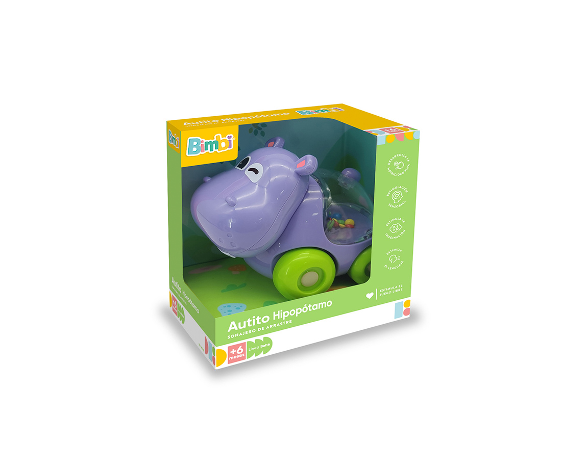 JUGUETE RASTI 02-4208 BIMBI AUTITO HIPOPOTAMO