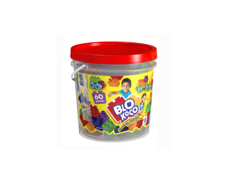 JUGUETE RASTI 01-0254 BLOKOCO BALDE 60 PIEZAS