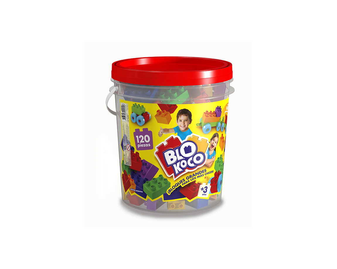 JUGUETE RASTI 01-0255 BLOKOCO BALDE 120 PIEZAS