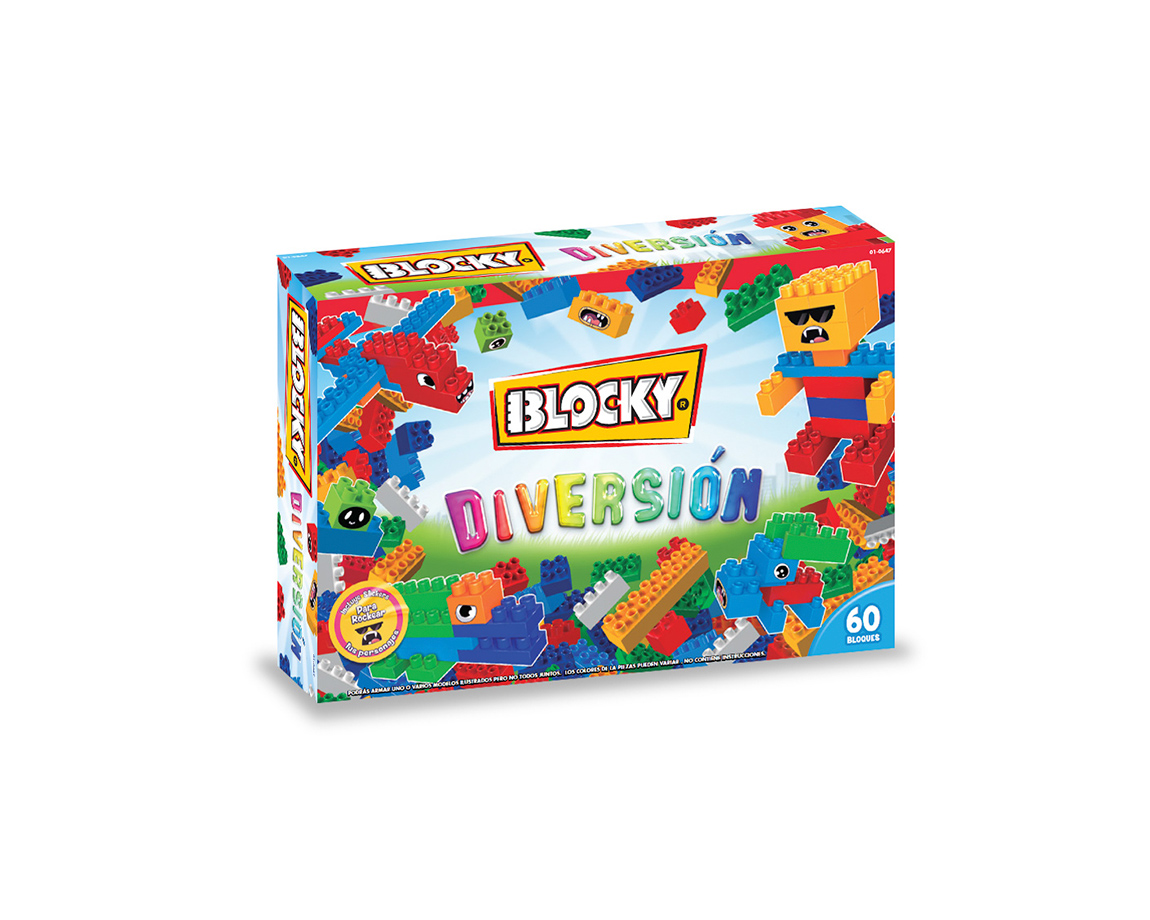 JUGUETE RASTI 01-0647 BLOCKY DIVERSION 60 PIEZAS