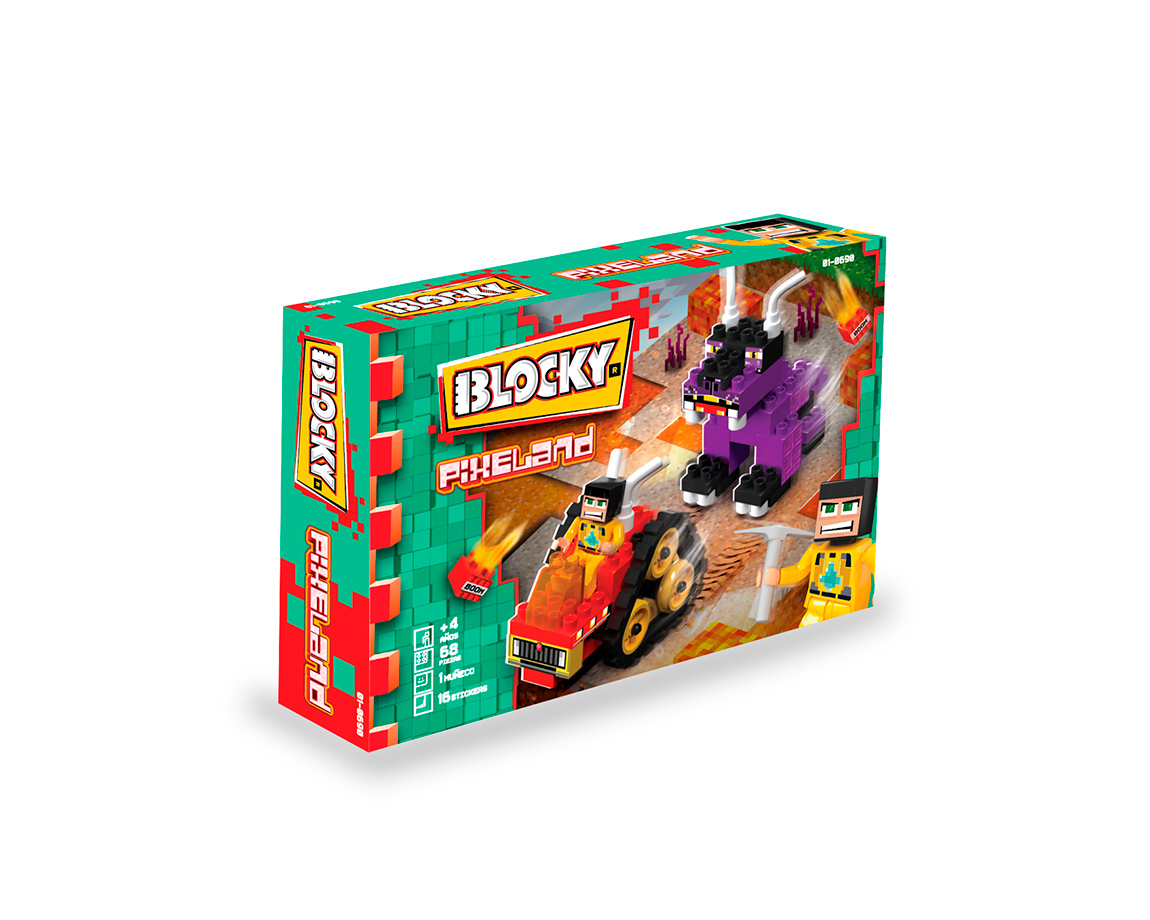 JUGUETE RASTI 01-0690 BLOCKY PIXELAND EL ESCAPE