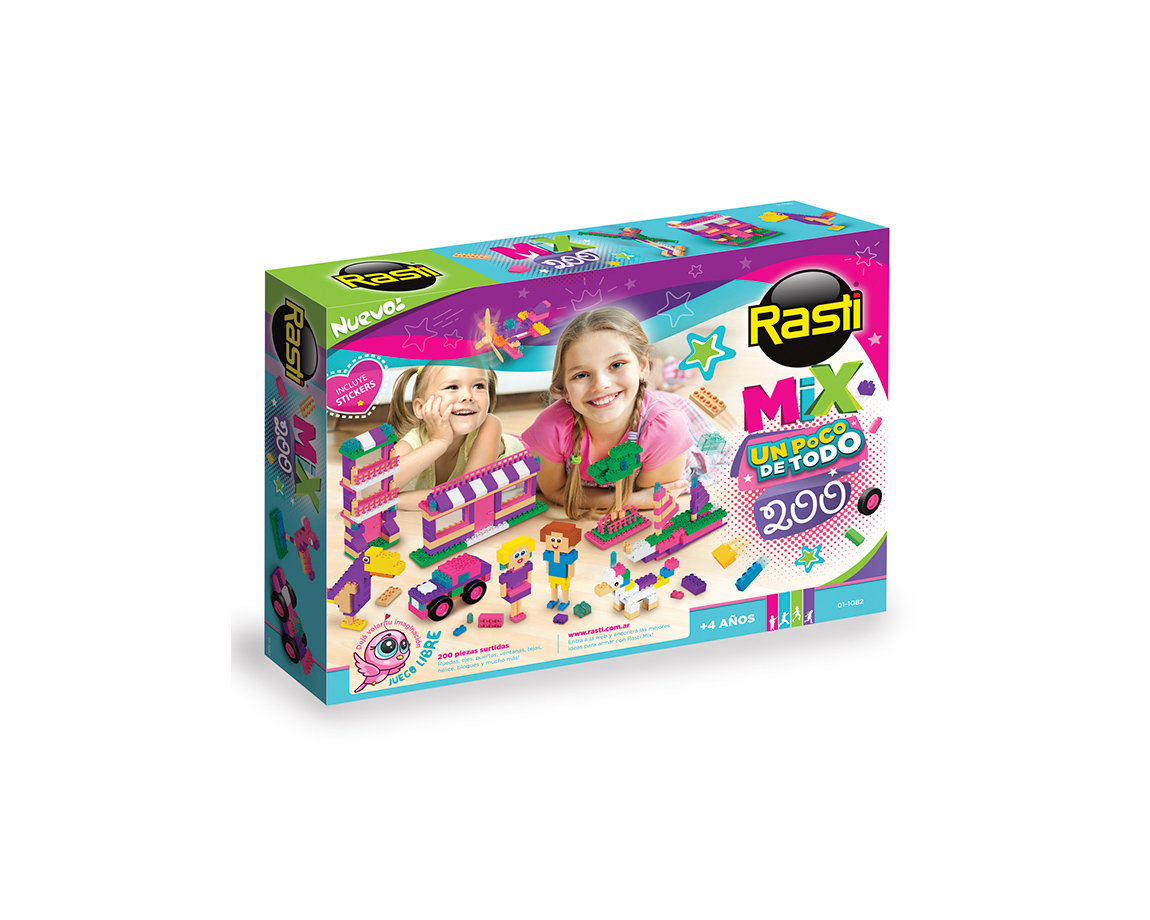 JUGUETE RASTI 01-1082 MIX 200 NENAS