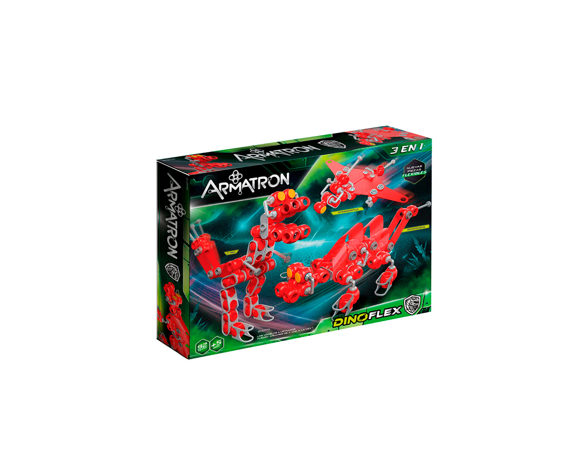 JUGUETE RASTI 01-0770 ARMATRON DINOFLEX 3 EN 1