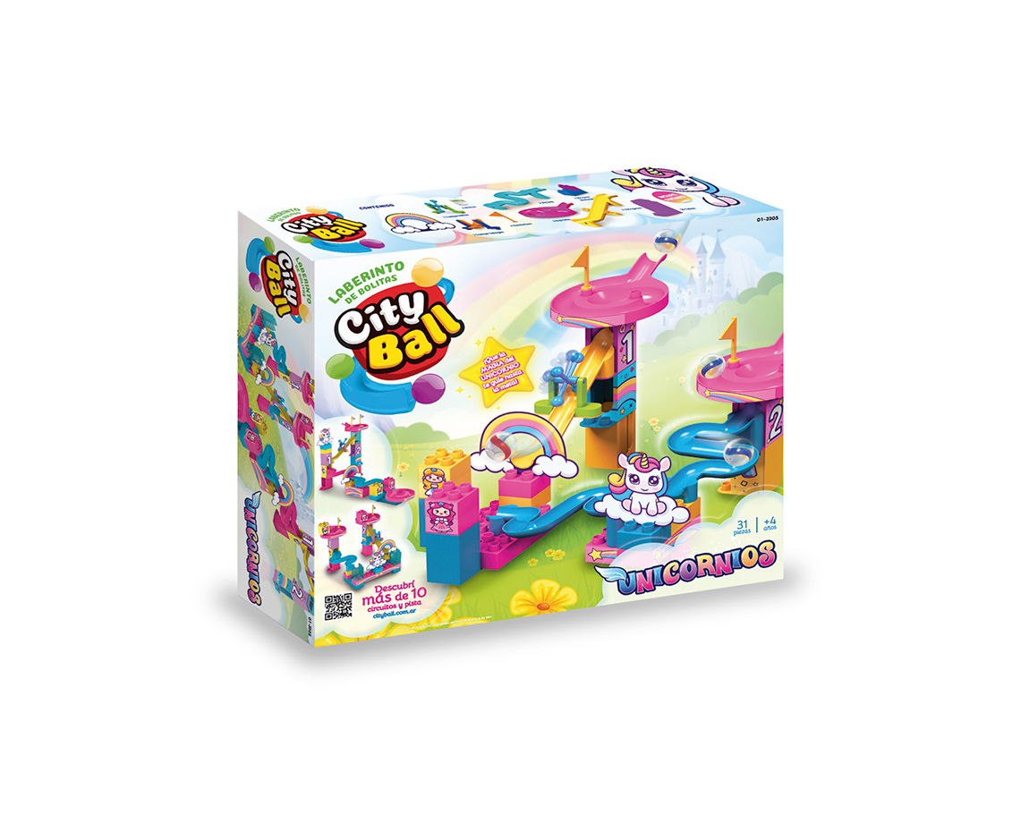 JUGUETE RASTI 01-3209 CITYBALL UNICORNIOS