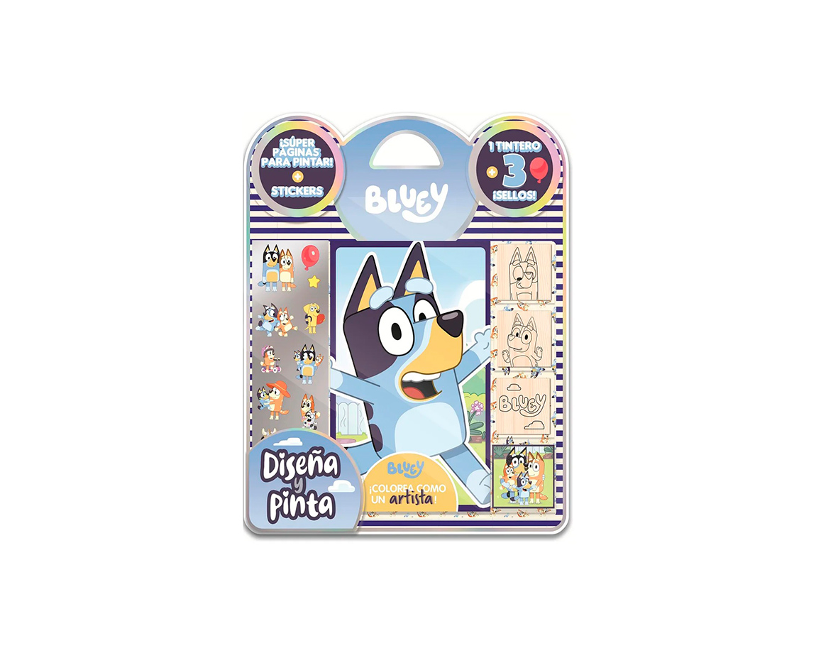 LIBROS VERTICE 5781 BLISTER SELLOS BLUEY