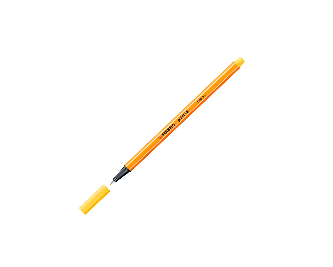 MICROFIBRA STABILO POINT 88/024 xUND AMARILLO FLUO