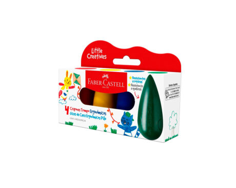 PINTURITAS FABER CRAYON ERGONOMICO TROMPO/GOTA BL CTN X4 121717