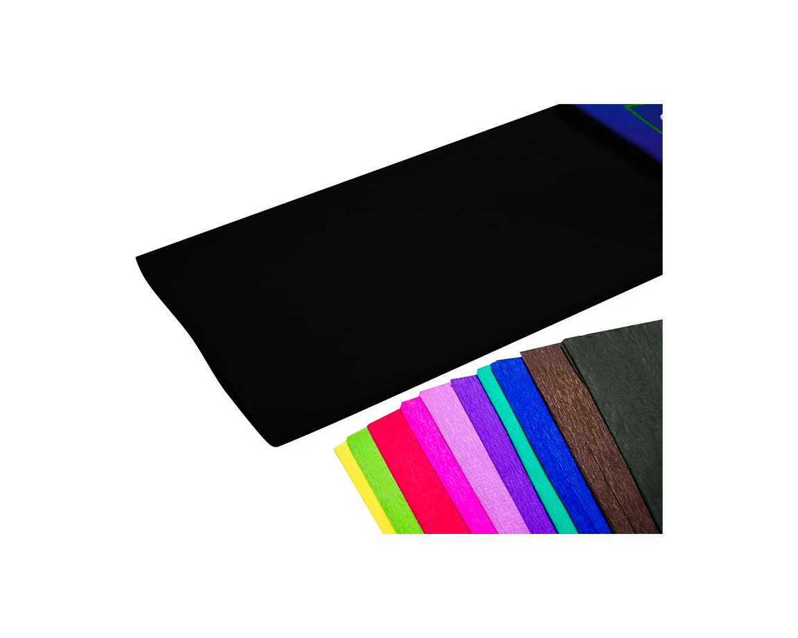 PAPEL CREPE CREPING NEGRO