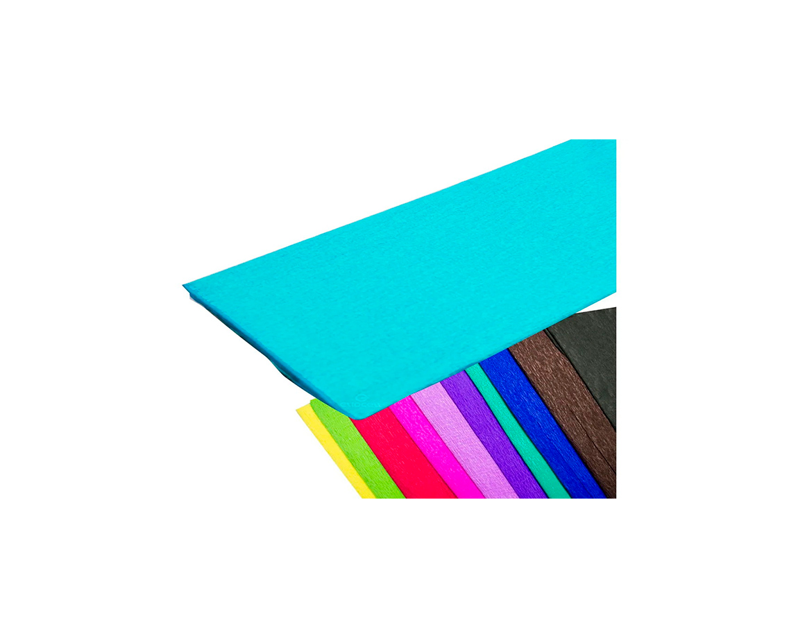 PAPEL CREPE CREPING CELESTE