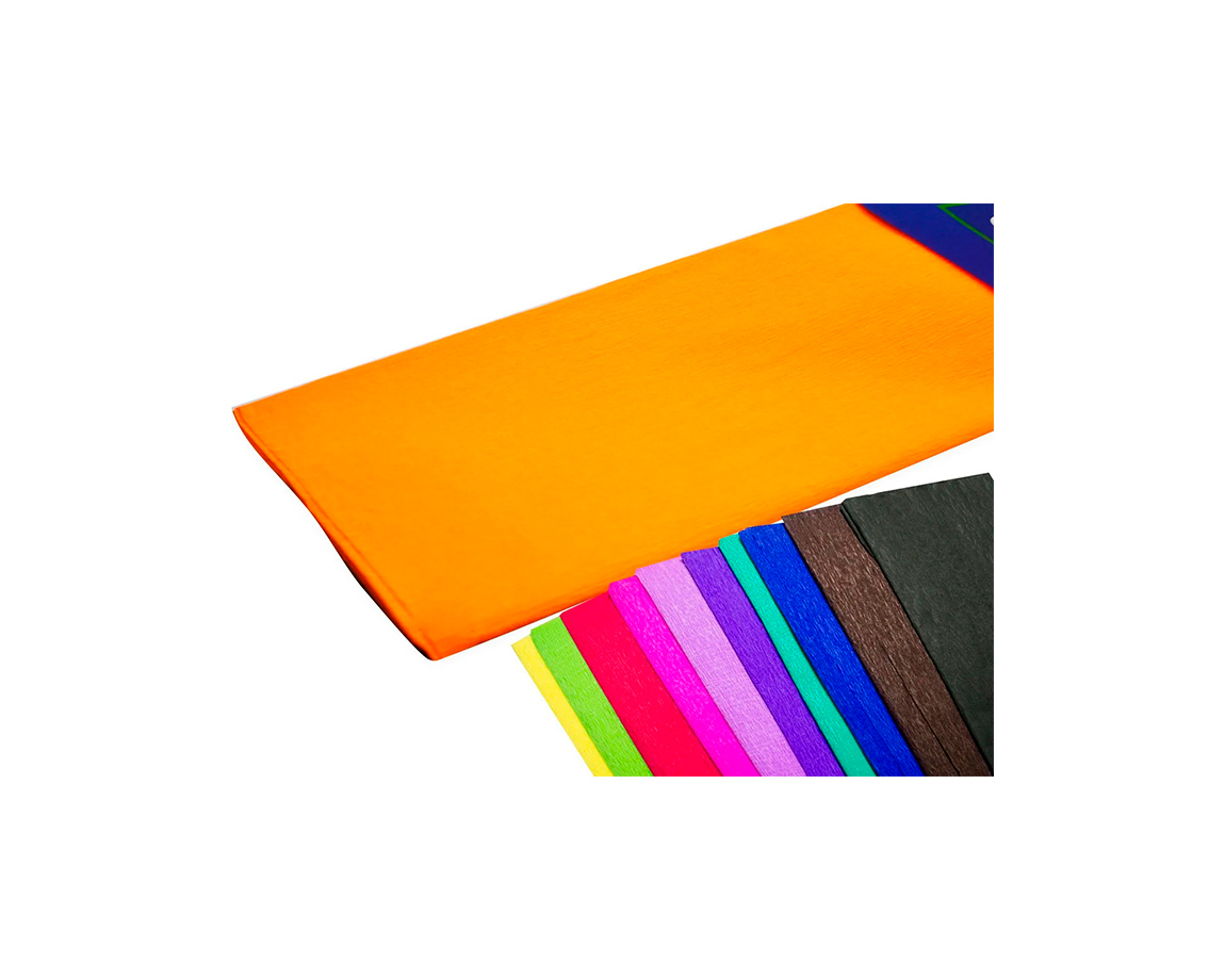 PAPEL CREPE CREPING NARANJA
