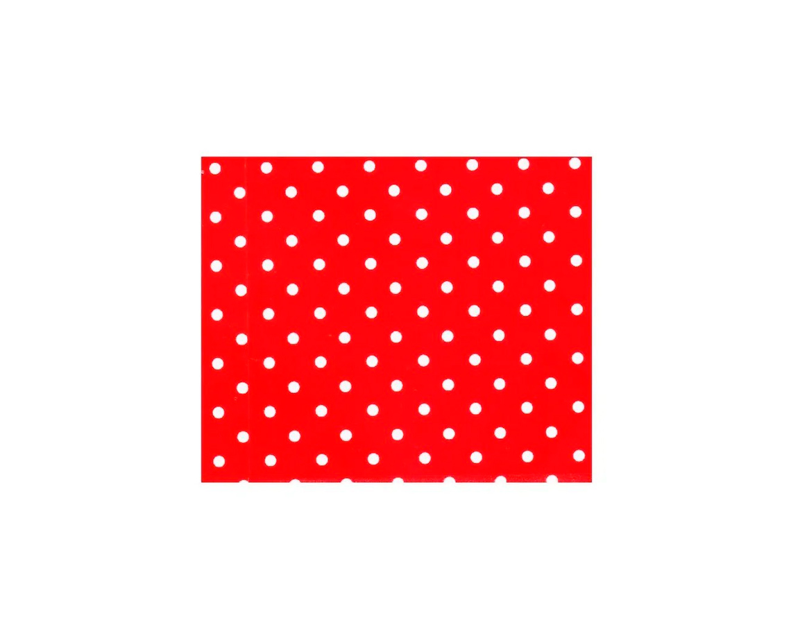 PAPEL CARTULINA PEQUE 10 LUNAR ROJO 50x70