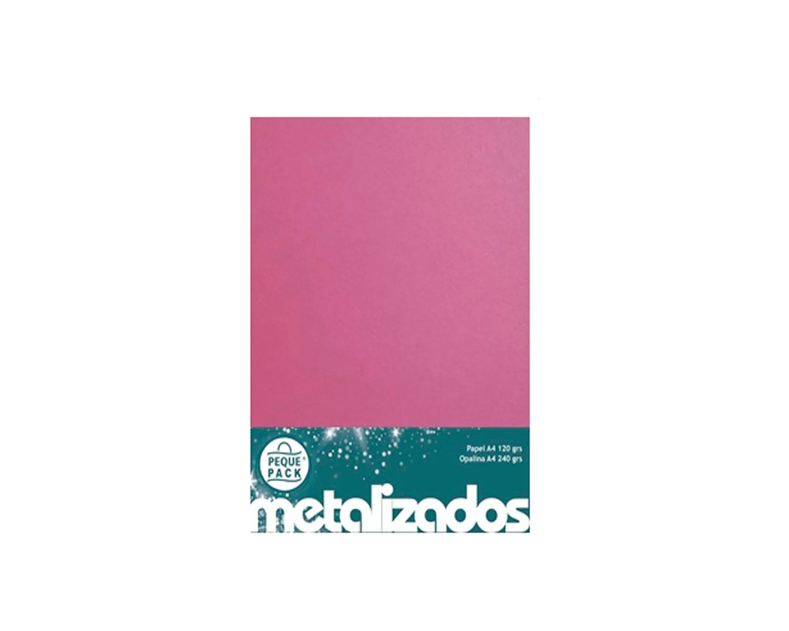 PAPEL PEQUE OP METAL A4 F3 240 GS  FUCSIA
